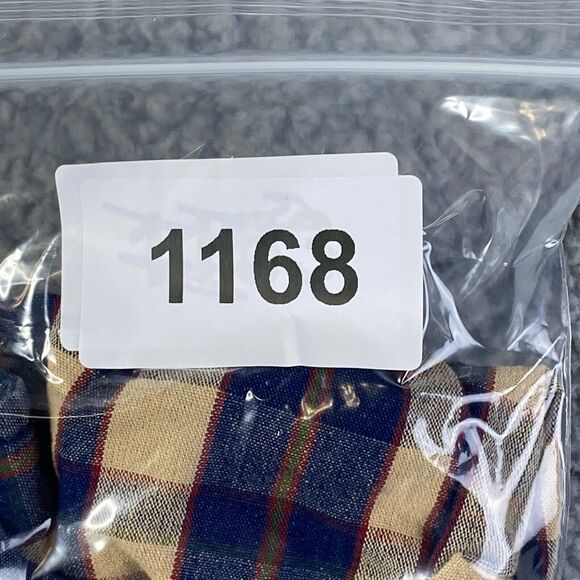 L.L. Bean Signature Men’s Button UP Medium Long Sleeve Shirt Plaid Black/Yellow - Picture 12 of 12